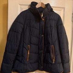 M&S Warm Navy Coat, size XL