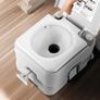 Toilet for Camping with Carry Bag, RV Toilet with 3.2 Gal Waste Tank, Push-Button Pressurized Flush Commode, Image 6