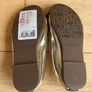 SEED Heritage Navy & Gold Ballet flats Sz 24 BNWT Image 3