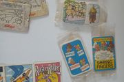 Scrace lot of 1980s retro cereal freebies . Kelloggs Rice crispies , sugar puffs stickers games and cards .