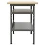 Workbench Grey 120x60x85 cm Steel Image 5