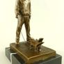Banksy Inspired "Dog Walker" - Bronze, Marble,Signed Image 7