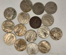 Ireland 1970 1980 Big 5p Five Pence Coin Lot 16 Coins