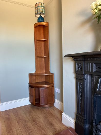 Mid Century Nathan Corner Cabinet