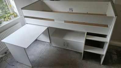 Kids mid-sleeper bed.