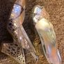 Silver Sandals Designer, Peeptoe Shoes Image 4