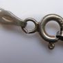 Vintage Sterling Silver 925 PINK OVAL CRYSTAL PENDANT NECKLACE Pea Chain traditional necklace length 20" - 14,8g Image 9