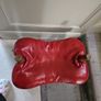 wine leather foot stool Image 2