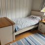 Single Wooden Bed with matching Desk and Locker Image 2