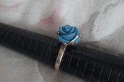 vintage sterling silver rose ring