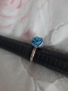 vintage sterling silver rose ring