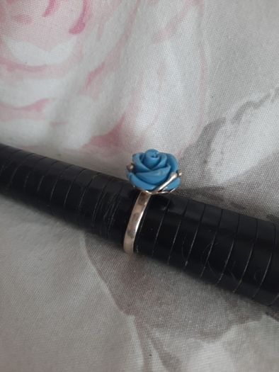 vintage sterling silver rose ring
