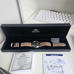 Gray Orient Bambino brown suade strap