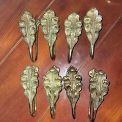 Antique Solid Brass Curtain Holdbacks