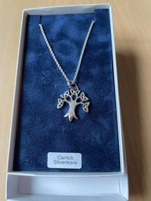 Silver Necklace Celtic Tree of Life