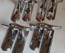 Chrome Door Handles x 4 sets