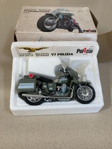 Moto Guzzi V7 Polizia Scale 1/15 By Polistil