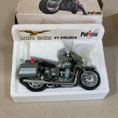 Moto Guzzi V7 Polizia Scale 1/15 By Polistil