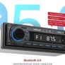 RDS Hands-free Calling Car Radio Bluetooth 5.0, 7 LED Colors Car Stereo & Clock, 4X60W FM Radio USB/AUX in/MP3/FLAC/WMA/WAV/SD/AM MP3 Player Wireless Remote Control, 30 Radio Stations,1 DIN (FREE POSTAGE) Image 2