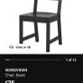 black ikea table and chairs Image 3