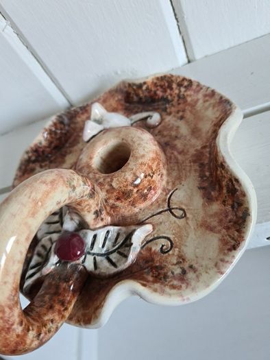pottery candleholder