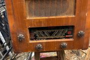 vintage radio and record player