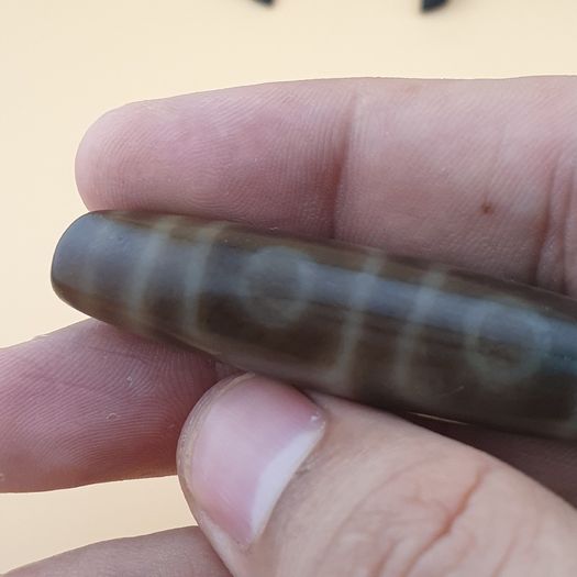 Vintage Himalayan Tibetan 4 Eyes Agate Dzi Bead Amulet