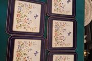 aynsley cottage garden coasters