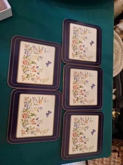 aynsley cottage garden coasters