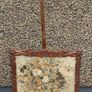 vintage/antique pole fire screen and needle point work Image 3