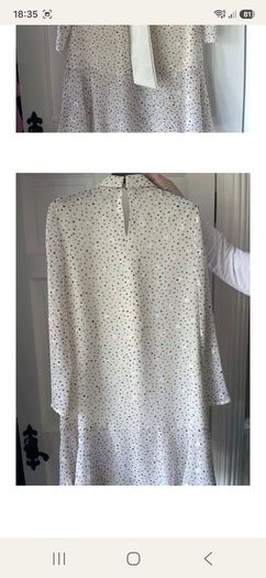Sisters by Caroline Kilkenny  Cream & Teal Heart Print Dress