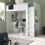 Loft bed with desk and drawers. Image 2