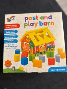 Wooden house puzzle baby toy