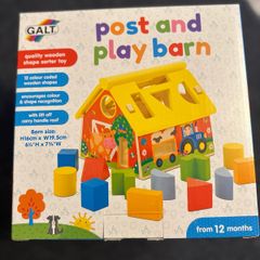Wooden house puzzle baby toy