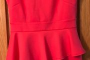 Cerise pink dress with beautiful cut Size 16