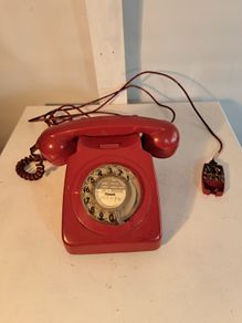 Red Rotary Telephone
