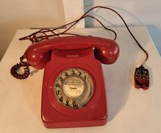 Red Rotary Telephone