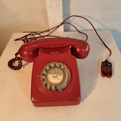 Red Rotary Telephone