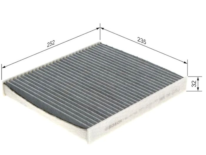 Bosch Car Cabin Filter for Audi, Leon, Octavia and Golf