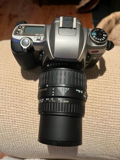 Pentax MZ-6 35mm Film Camera + Sigma 28-80mm Lens + Pentax 75-300mm Lens + Bag