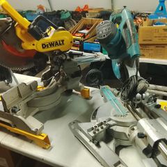 chopsaws. 2 dewalt, 1 Makita