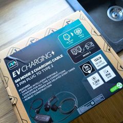 Masterplug 10A 2.4kW Mode 2 Type 2 Plug Portable EV Charger 5m