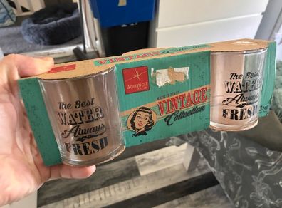 3 vintage style glasses