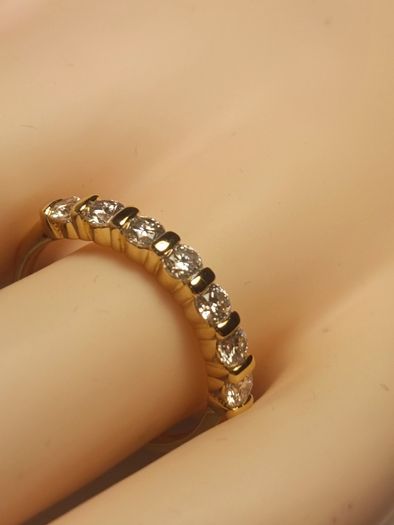14kt Gold Filled Moissanite Band Ring