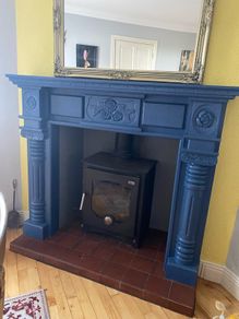 Wooden fire surround