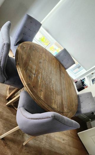 Helen Turkington Dining table and chairs