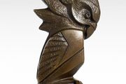 Crested Cockatoo - Bronze, Marble, Signed