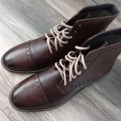 Onfire Brand Mens Textured  Leather Boots.