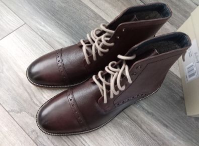 Onfire Brand Mens Textured  Leather Boots.