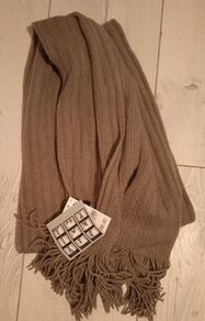 New Long Beige Scarf